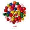 66763 66764 colorful wooden beads