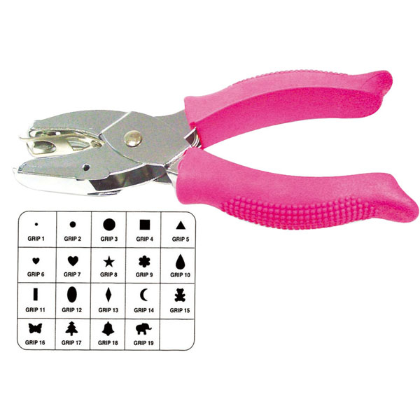 12450 Single Hole Punch Metal Pink