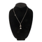 67006 12IN. BLACK 3D VELVET NECKLACE STAND 