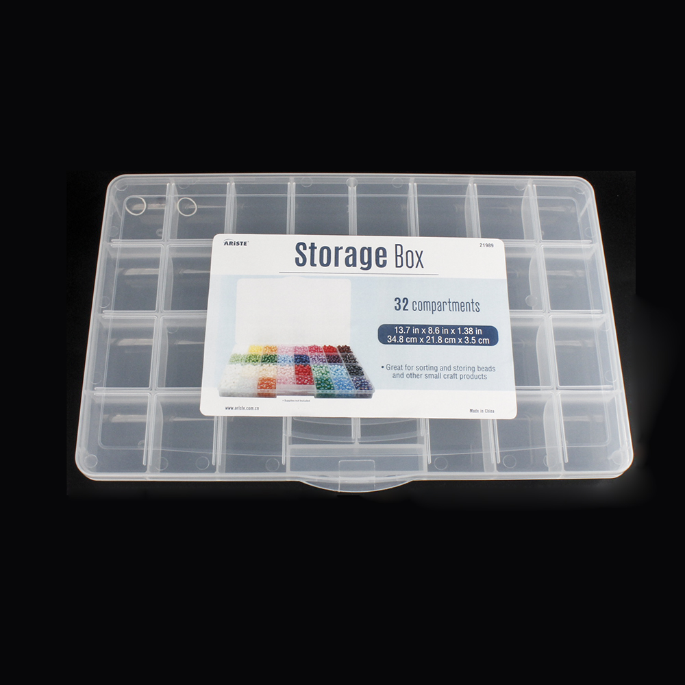 21989 storage box with 32 stackable compartments