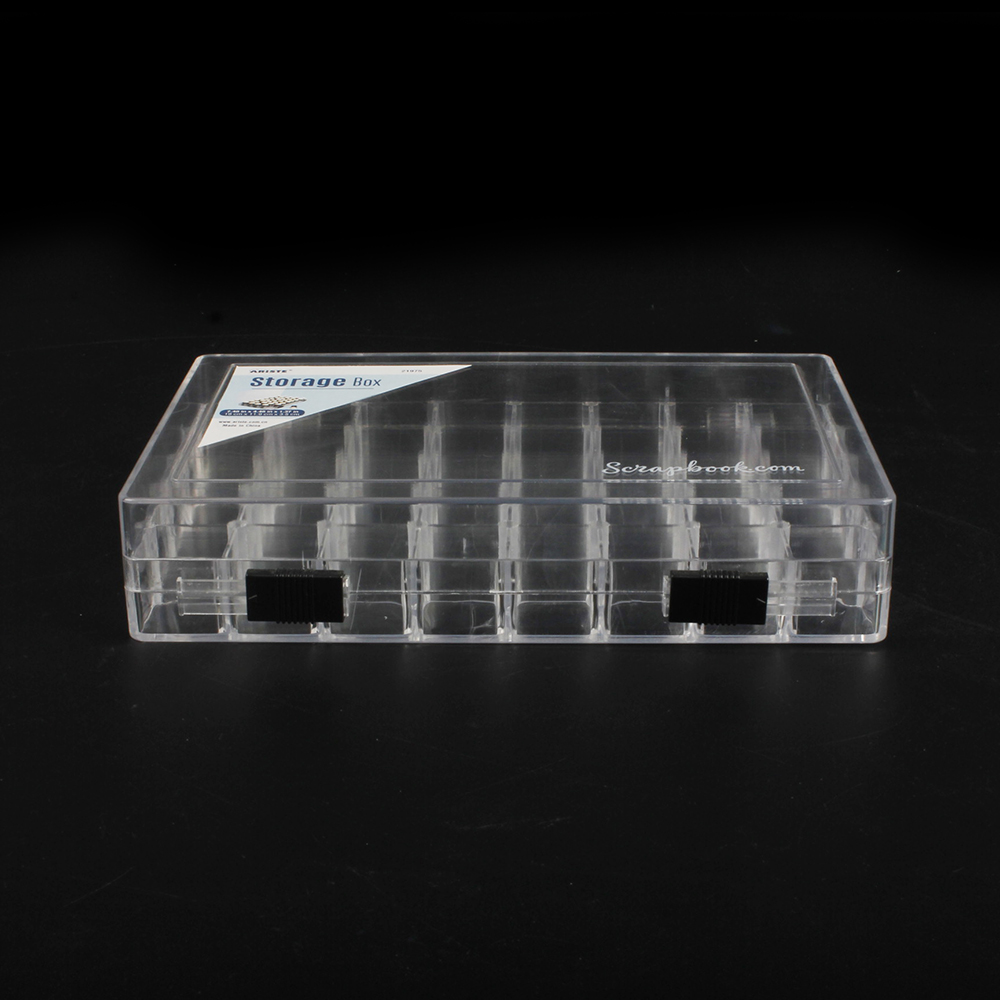 21975 2017 new customized transparent plastic storage box with dividers