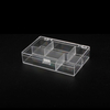 21837 Clear Plastic Hard Bead Container 5 spaces