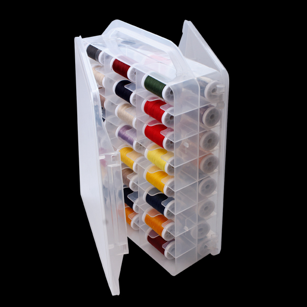 29537 Double-sided thread organizer customized plastic pp storage box