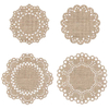 27371-27374 Burlap Doilies