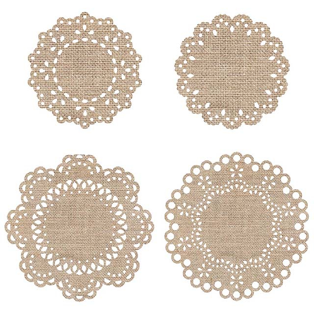 27371-27374 Burlap Doilies