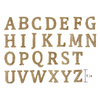 27336 1" Burlap Alphabet Stickers