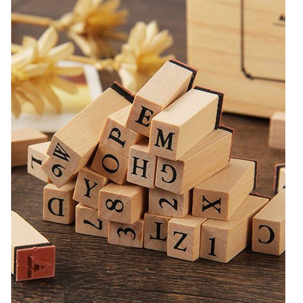 25385 Wooden Rubber Stamps