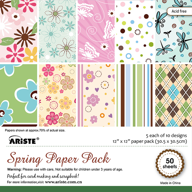 12 X 12 Paper Pad - Spring