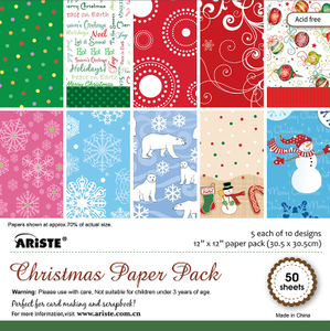 12 X 12 Paper Pad - Merry Christmas