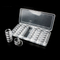 29549 Hot sale Clear Plastic Jewelry Bead Storage Box Small Round Container Jars Make Up Organizer 