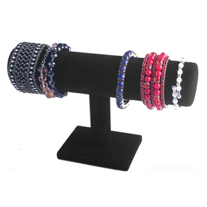 67021 Jewelry display bracelet 9 IN. BLACK VELVET BAR DISPLAY