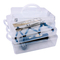 21846b Clear Plastic Hard Plastic Snap Box 