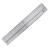 21495 Acrylic Ruler with Metal Edge