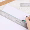 21471 Stainless Steel Metal Ruler with Cork Backing