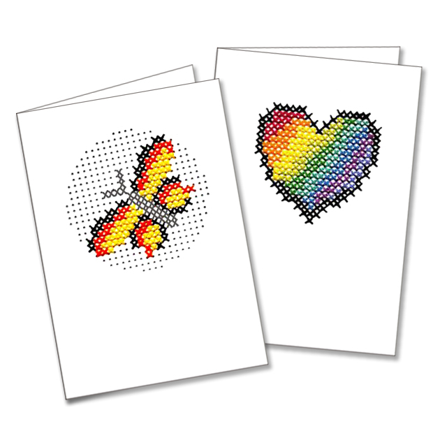 29208 Stitchable Cards with Envelopes