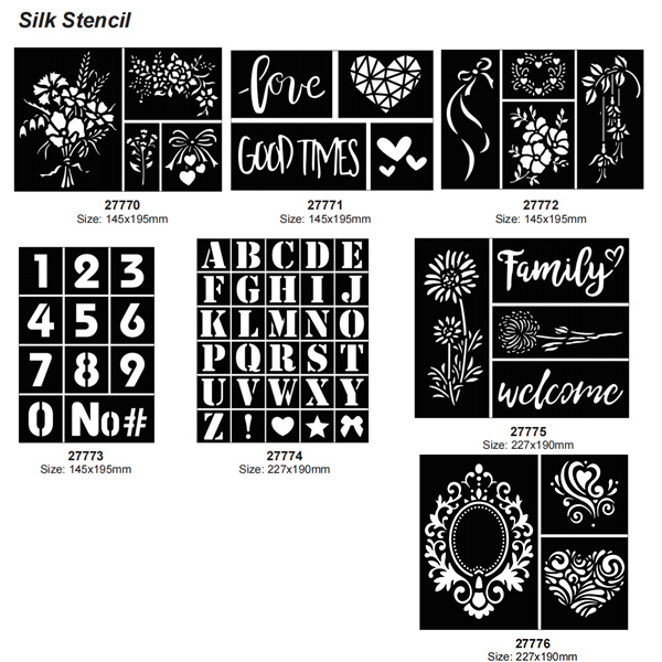 27770-27776 Silk Screen Stencils