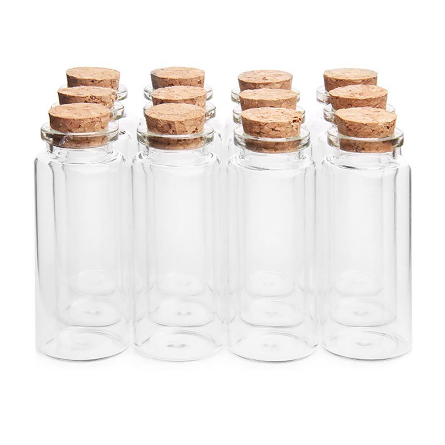 21994 4pcs 10ml Mini Glass Cork Bottles