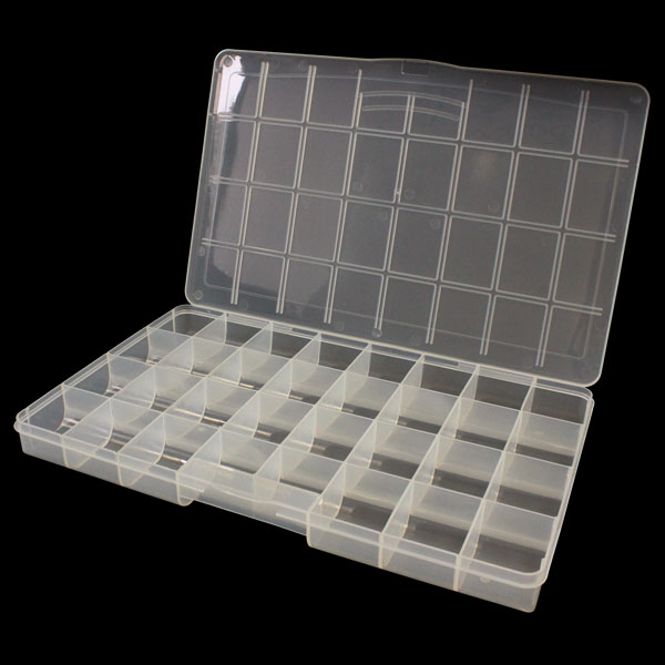 21989 storage box with 32 stackable compartments