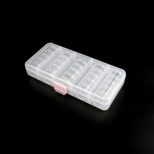 21812 Clear Plastic Storage Box with 25 inner boxes 