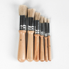 27699 A 6 piece paint brush set with reusable wooden handle