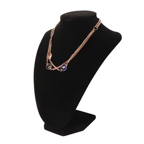 67004 Black 3D Velvet Necklace Stand