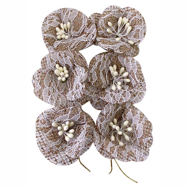 28861-28865 Burlap Flower Bundle