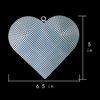 78123 PE canvas heart shape