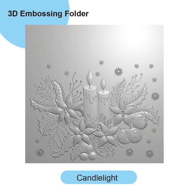 EF20240307-25_3D Embossing Folder for Card Making_Candlelight