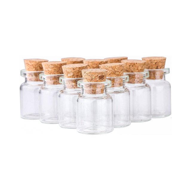 29532 5mL Cork Stopper Glass Bottles