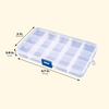 21866 Clear Hard Plastic Storage Box