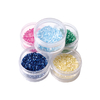 21833 Clear Plastic Stackable Bead Boxes 5 Pieces