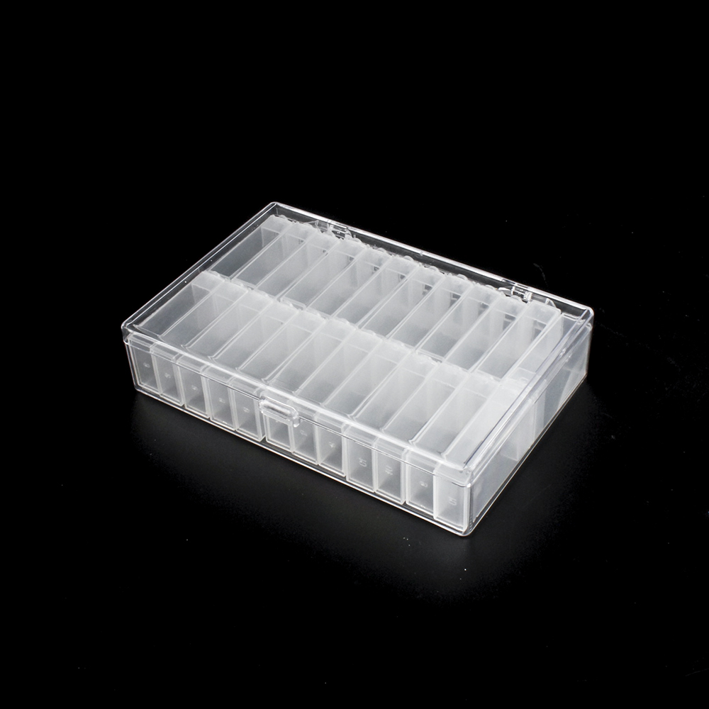 21836 Clear Plastic Hard Bead Container 24 inner boxes