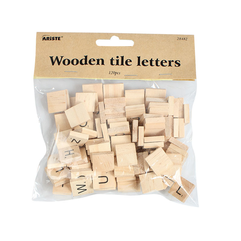 28482 Wooden scrabble tile letters