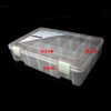 29551 new craft organizer, clear plastic storage beads box