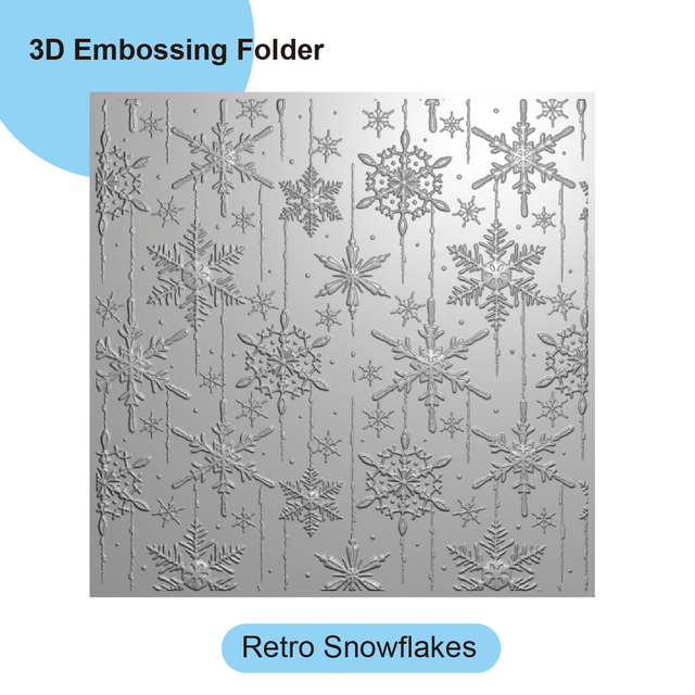 EF20240307-32_3D Embossing Folder for Card Making_Retro Snowflakes