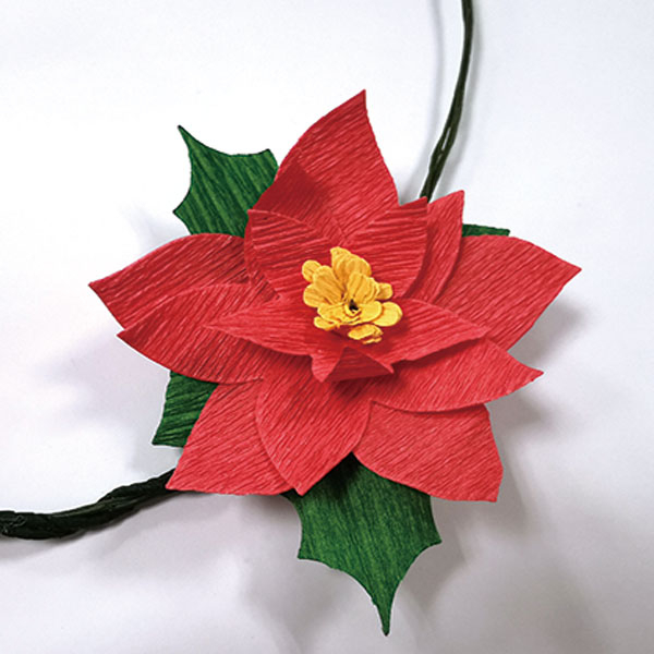 CE20230410-06 Die Set Poinsettia Crepe Paper Die 6pk