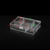 21837 Clear Plastic Hard Bead Container 5 spaces