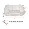 21835 Clear Plastic Bead Container 12 inner boxes