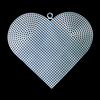 78123 PE canvas heart shape