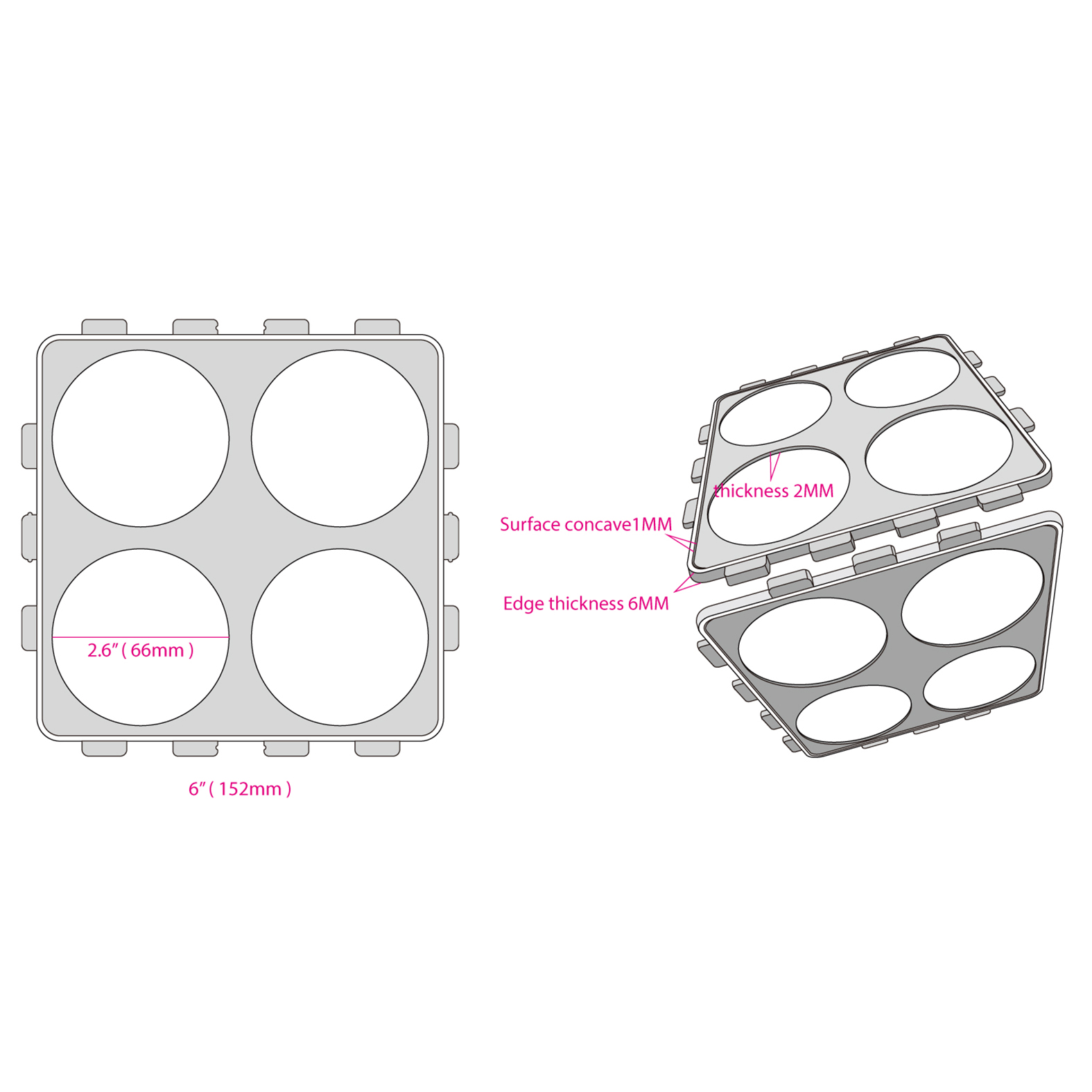 28074 Vinyl Storage stackable