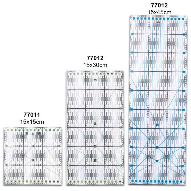 77011-77016 Sewing & Quilting Acrylic Ruler