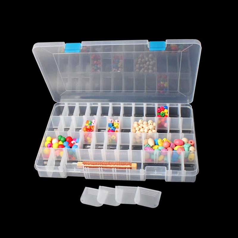 21988 48 spaces Adjustable Plastic Bead Storage Box