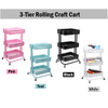 29716 3-Tier Rolling Craft Cart