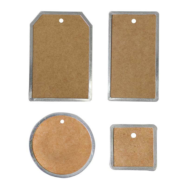 27156-27159 Kraft Metal Edge Tag