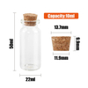 21994 4pcs 10ml Mini Glass Cork Bottles