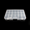 21854 21855 21856 Adjustable 18 compartments Clear plastic storage box