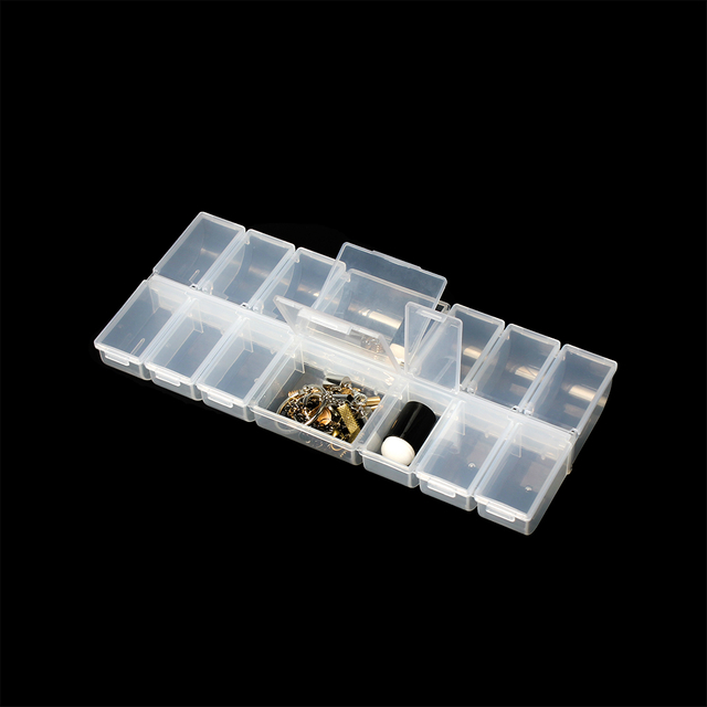 21861 Clear Hard Plastic Storage Box