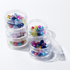 21833 Clear Plastic Stackable Bead Boxes 5 Pieces