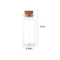 21993 2017 new customized clear glass bottle with cork stopper