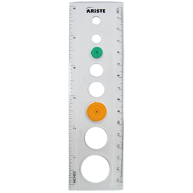 26223 15 cm straight 2 sided-measuring plastic office circle size ruler for kids